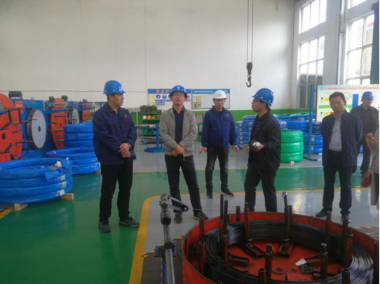 環(huán)保廳林處長到我公司視察秋冬季外貿(mào)出口訂單污染天氣豁免管控情況